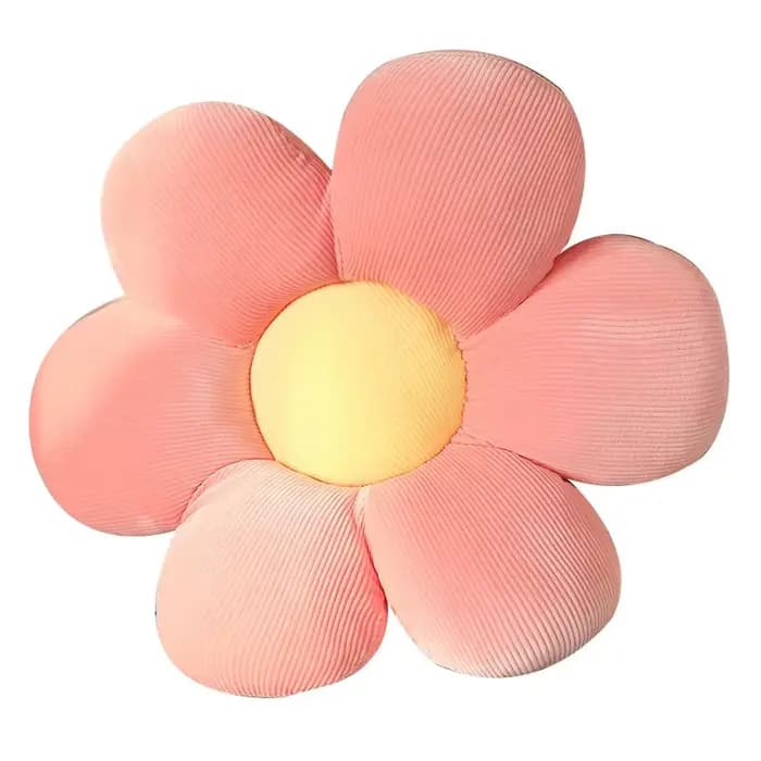 Coussin de siège en peluche à fleurs colorées, 35-40cm, plante de dessin animé douce, marguerite en peluche, coussin de chaise, canapé, cadeau d'anniversaire pour amoureux