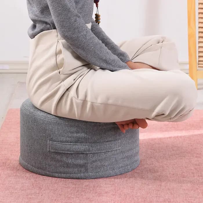Coussin d'assise au sol, repose-pieds, canapé rond, pouf, aide-pied