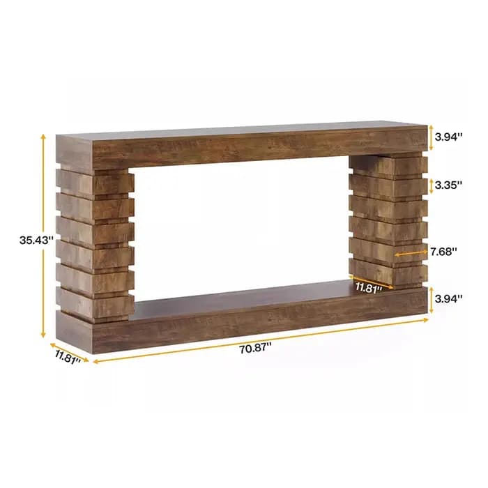 Wabi Sabi Table console unique élégante minimaliste Premium
