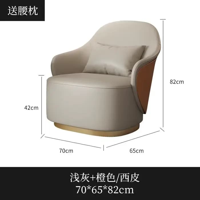 Fauteuil pivotant de luxe léger, design italien, pour hôtel, club, loisirs, bureau de vente, table e