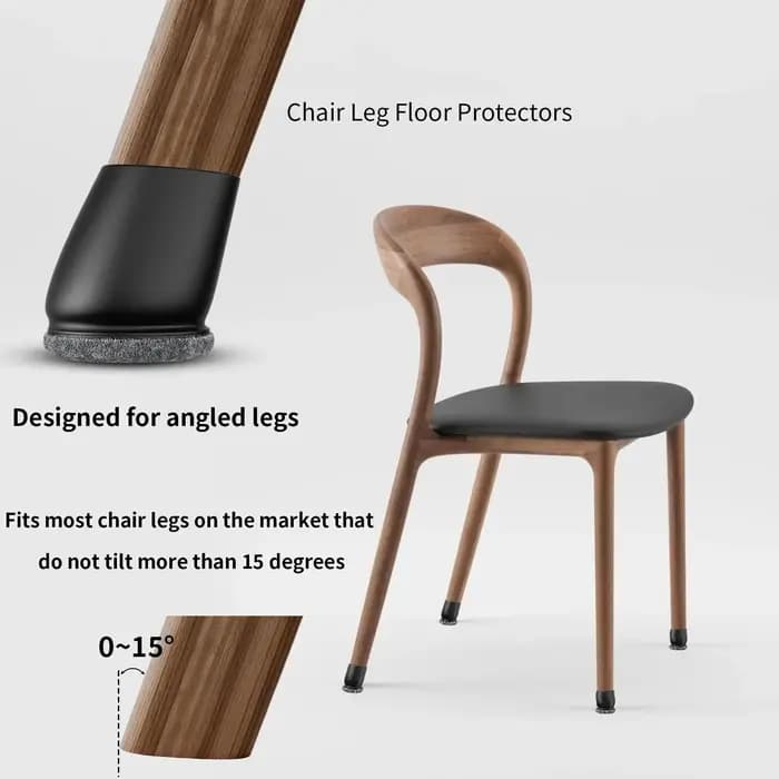 Protecteurs de sol pour pieds de chaise, 16 pièces, pour planchers en bois dur, coussinets de pieds