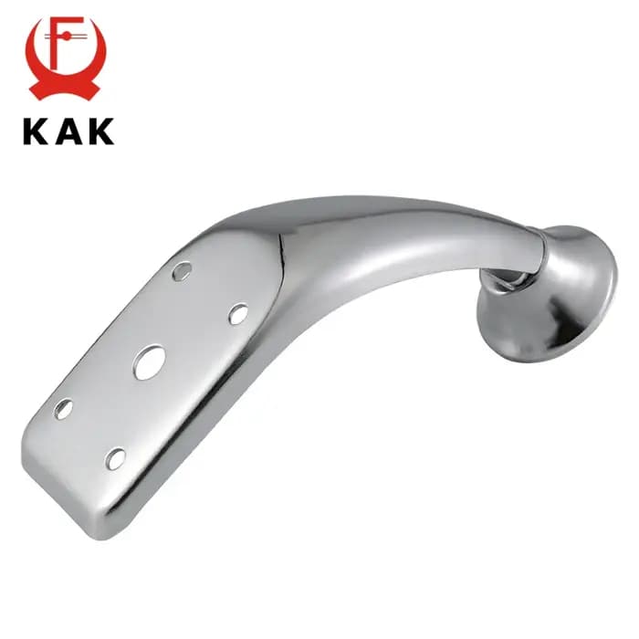 KAK-Pieds de meubles en métal chromé brillant, pieds de table, canapé-lit, remplacement de manucure,