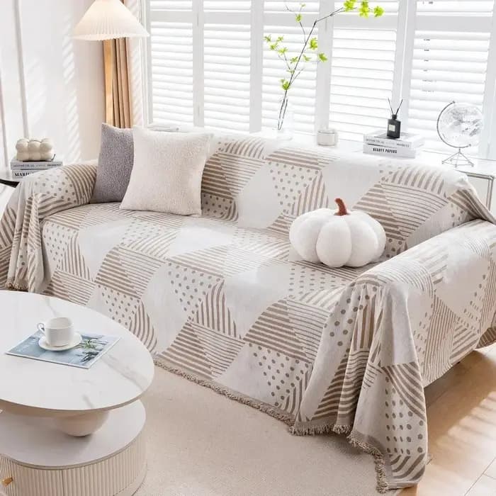 Couverture De canapé en Chenille nordique housse