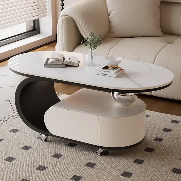Table basse De beauté à la mode Tables basses nordiques modernes peu encombrantes meubles De maison européens portables Mesa De Centro Sala