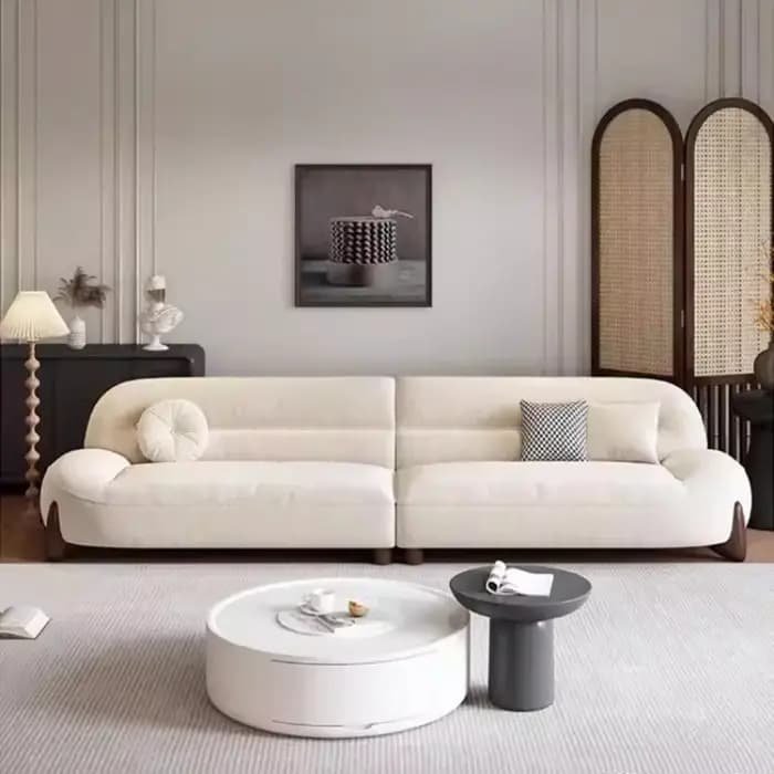 Canapé droit moderne de luxe avec fonction couchage