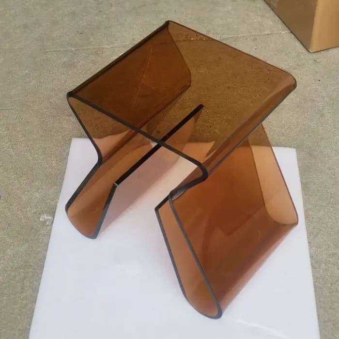 Table basse en acrylique transparent pour chambre à coucher