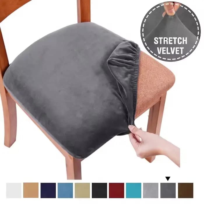 Housse de coussin de siège en tissu velours Super doux