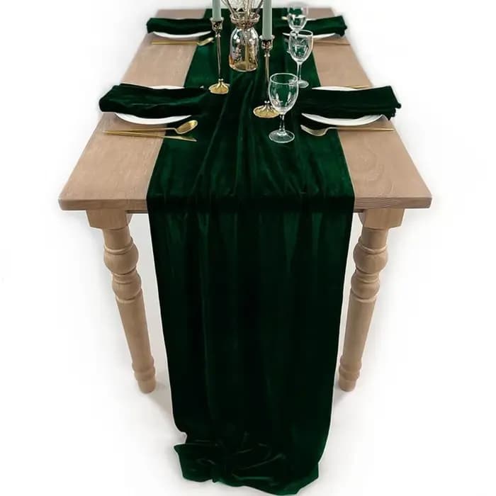 Décoration de Table chemin de Table en velours de Style européen, nappe de Table rectangulaire étend