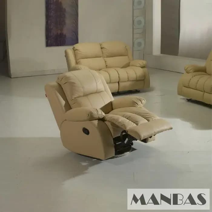 MINGDIBAO-Canapé inclinable en cuir véritable, canapé multifonctionnel, fauteuil inclinable manuel o