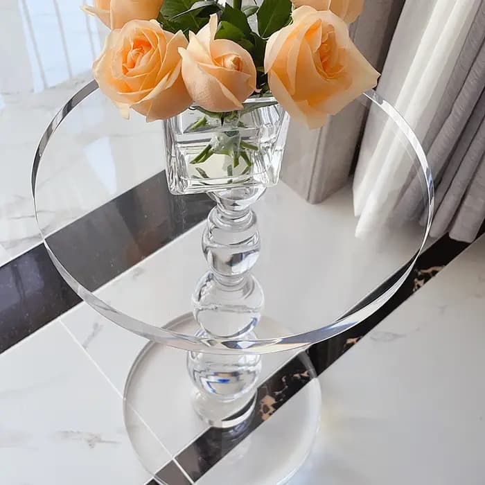 Table basse en acrylique transparent