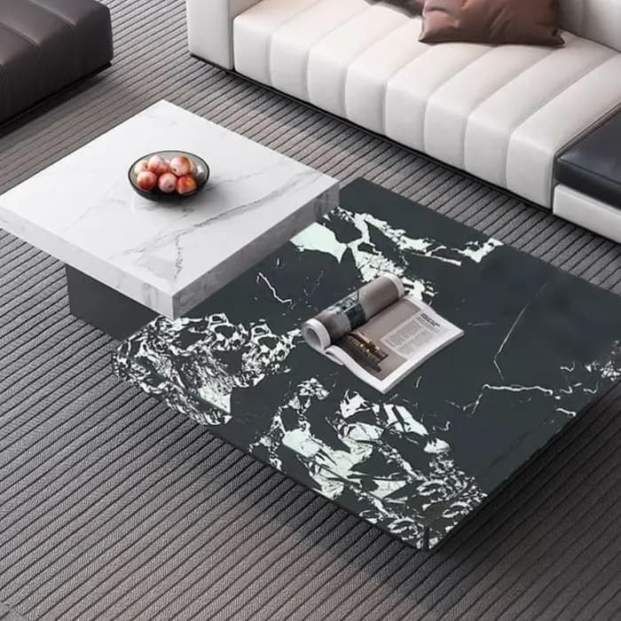 Organisateur design Table basse marbre salon