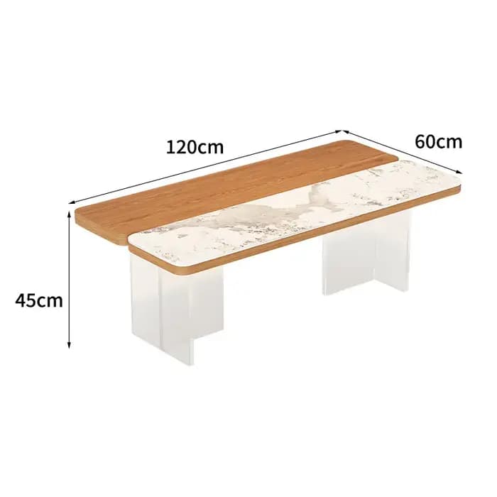 Table d'appoint moderne en acrylique pour salon