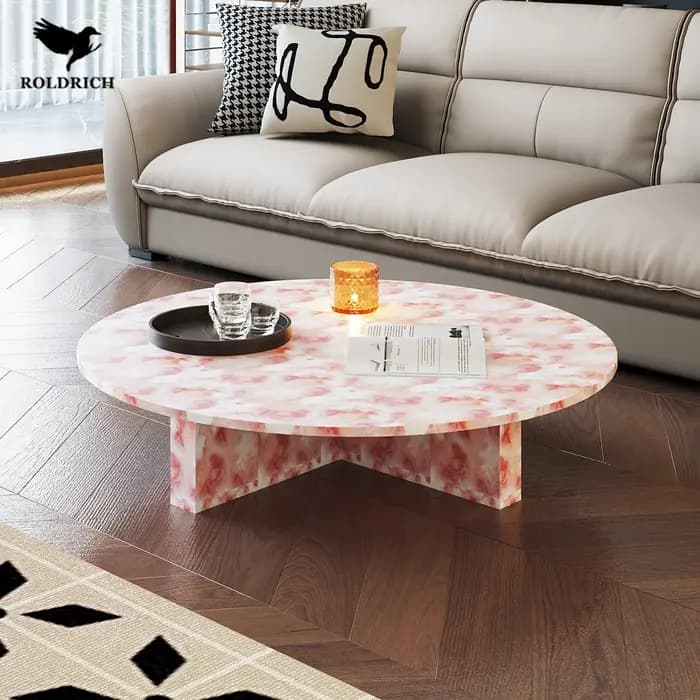 Organisateur Table basse au sol italien Glam clair affichage