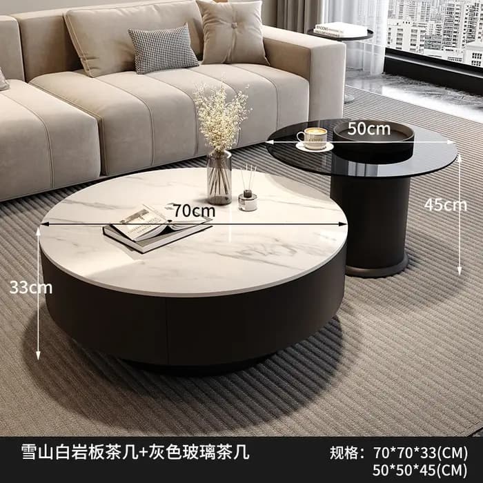 Table basse nordique créative rangement tendance Table d'appoint minimaliste italienne élégant Uniqu