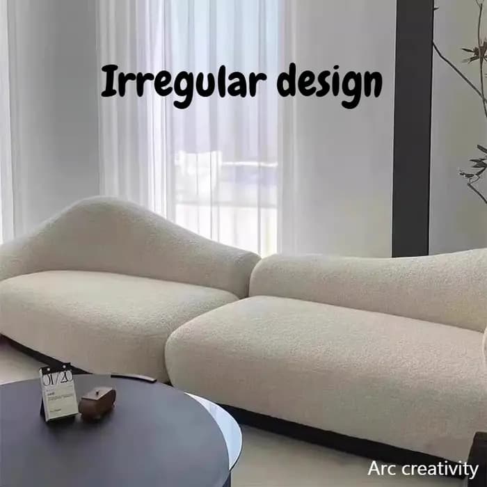 Canapé d'angle design nordique avec fonction couchage