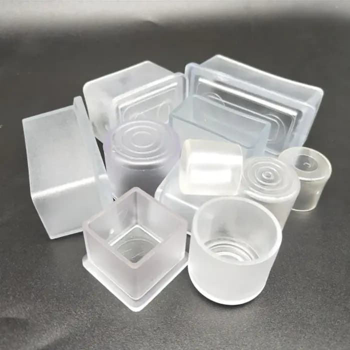 2-10 pièces Transparent rond antidérapant meubles couvre chaise jambières en caoutchouc pieds protec