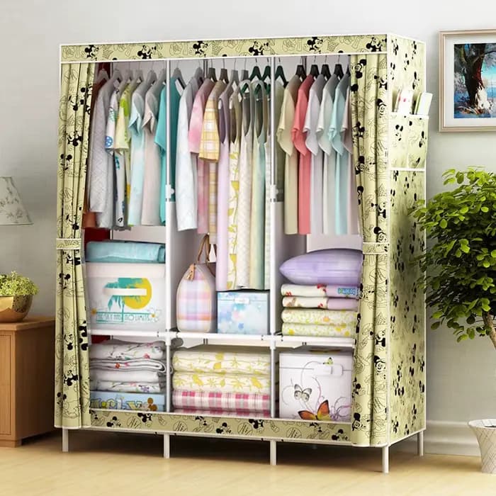 Garde-robe à grille simple renforcée