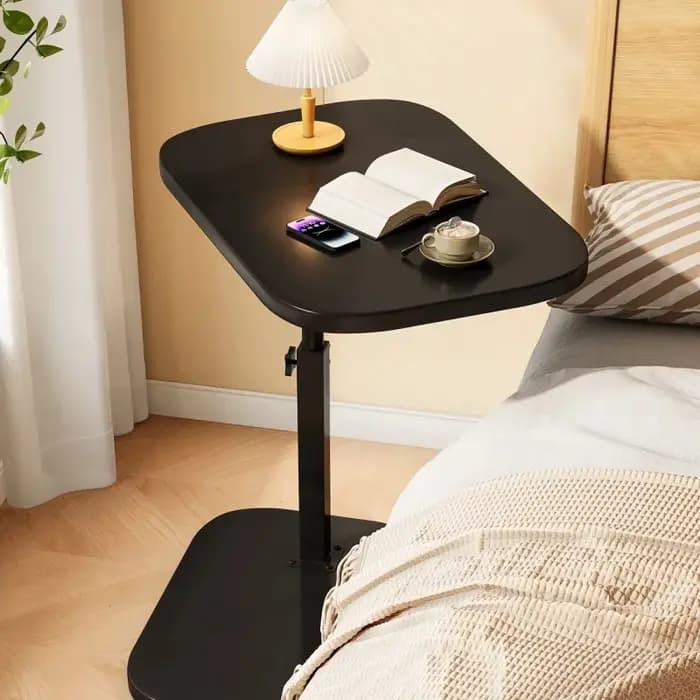 Table basse relevable ajustable peu encombrante, table d'appoint polyvalente, petite table de chevet