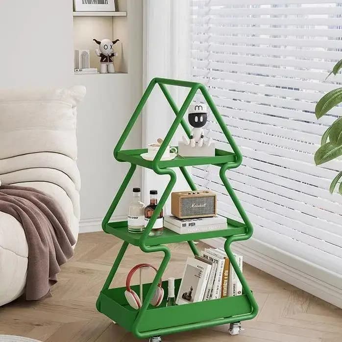 Arbre de noël Design Table basse côté multicouche salon Tables basses modernes livres Tables d'appoi