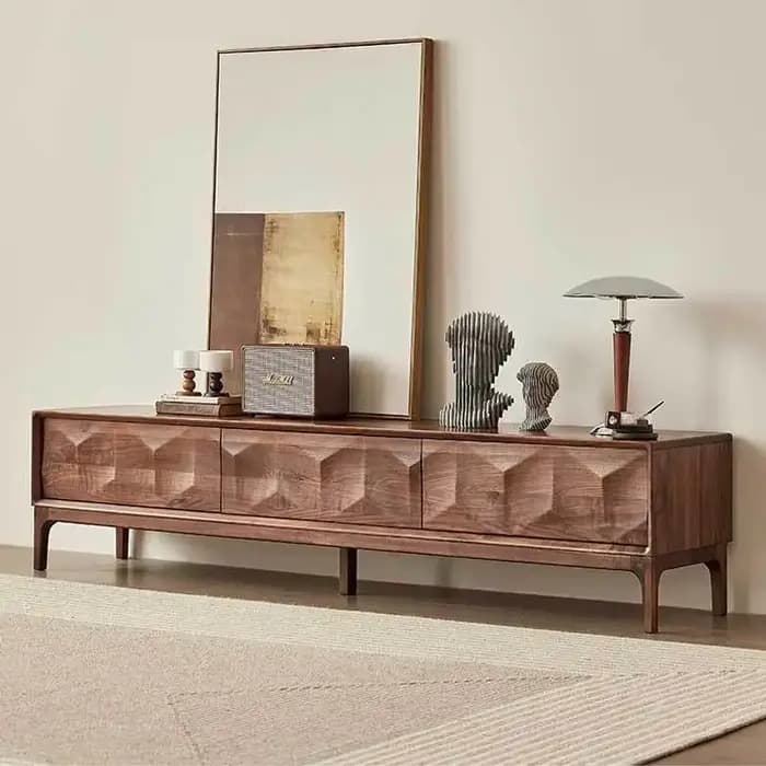 Meubles Tv rétro de luxe milieu du siècle Glamour américain Premium supports Tv concepteur Unique Meuble Tele