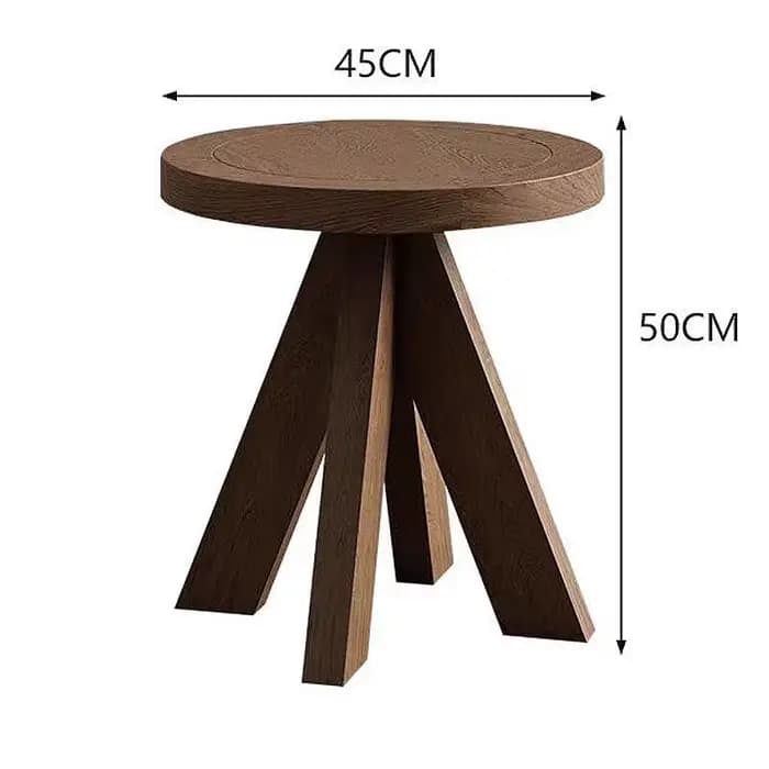 Table d'appoint d'angle en bois massif
