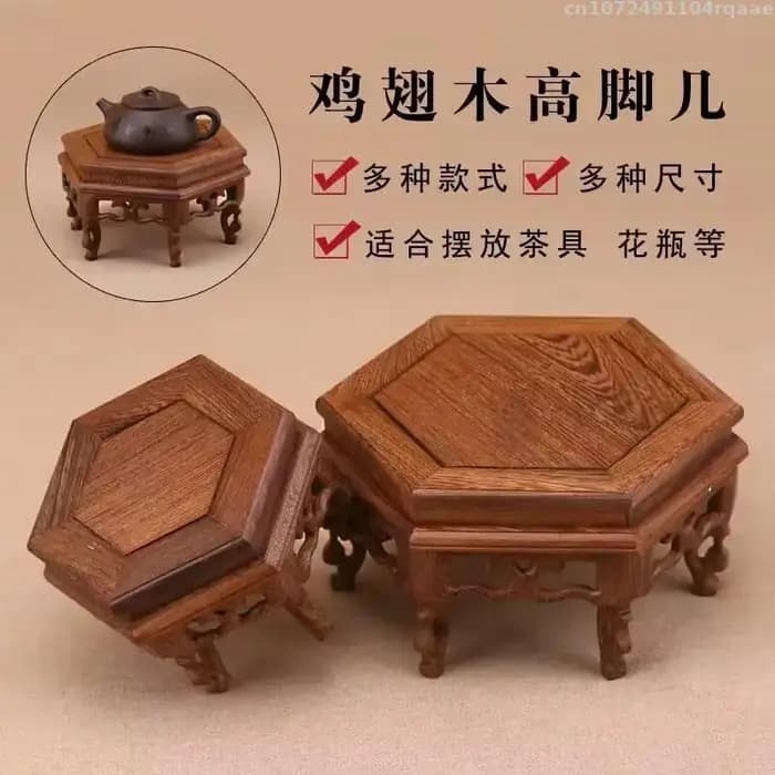 Socle de table en bois rétro
