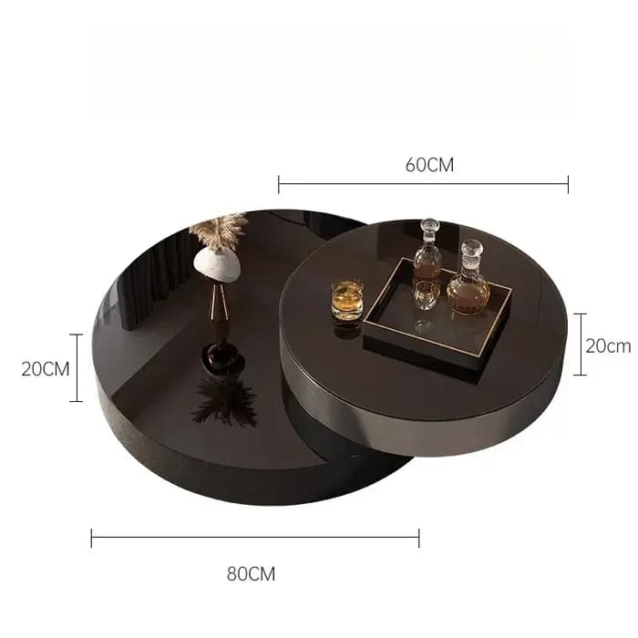 Table basse de salon italienne de designer