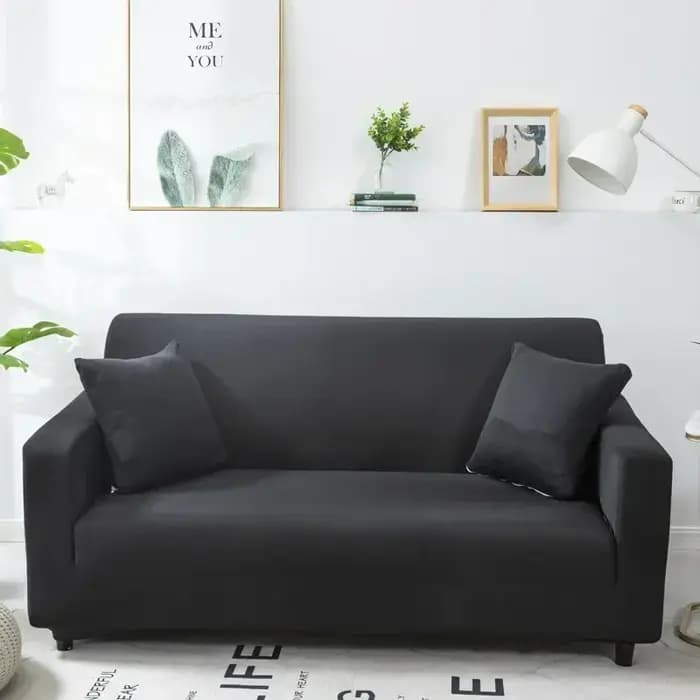 Housse de canapé multicolore en tissu Spandex, couleurs unies, étui de siège de canapé élastique dou