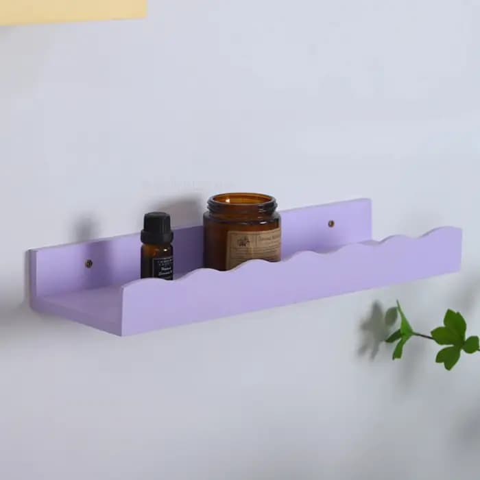 Étagère murale en bois pour salon