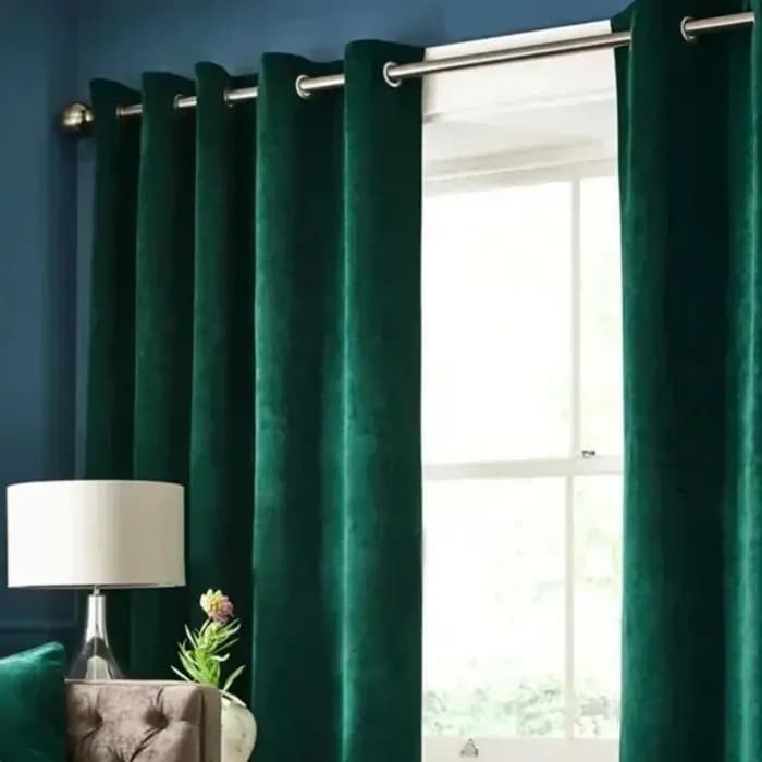Rideaux occultants épais en velours bleu de luxe pour salon, chambre, salle à manger, villa, décorat