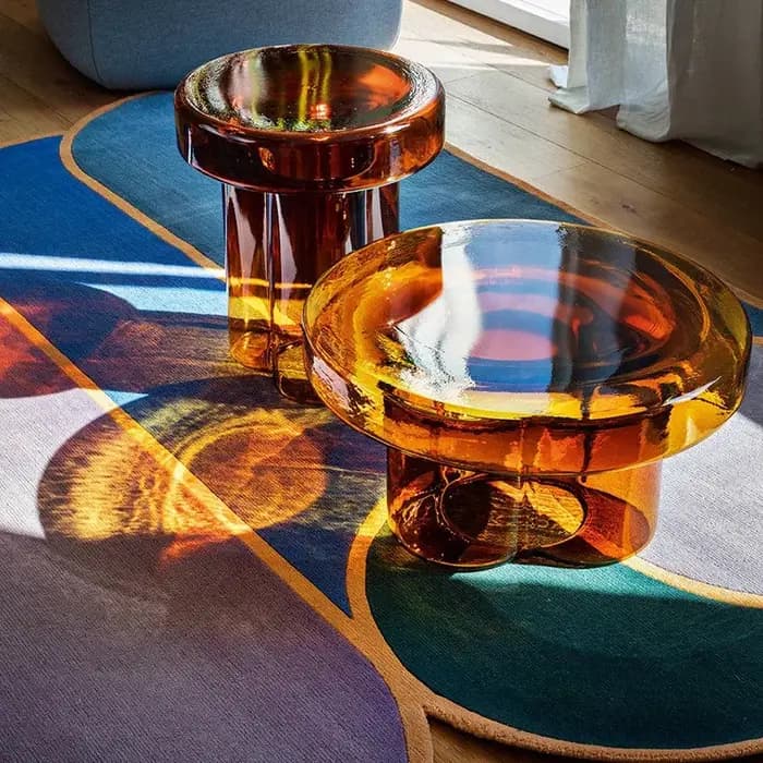 Présentoir nordique Table basse plancher Unique luxe rangement