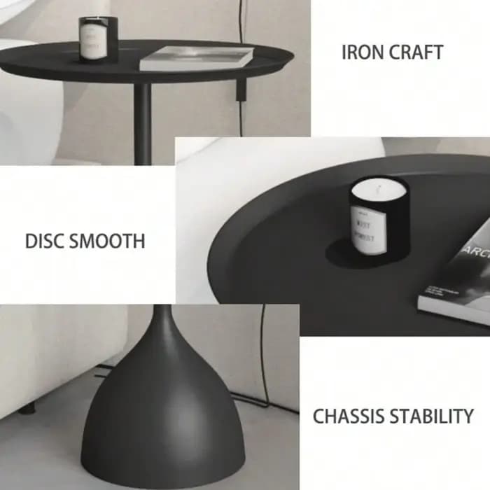 Table basse nordique en fer forgé