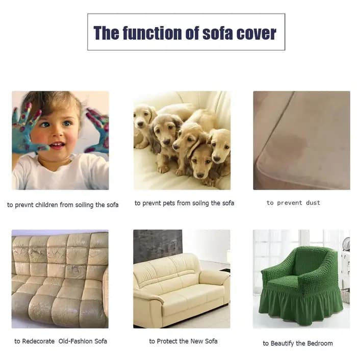Housse de canapé extensible Seersucker