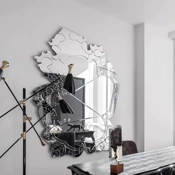 Miroir de Dressing européen minimaliste suspendu, Design d'anomalie Funky, Design haut de gamme irré