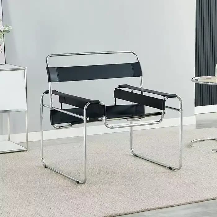 Fauteuil d'appoint de salon avec structure en fer