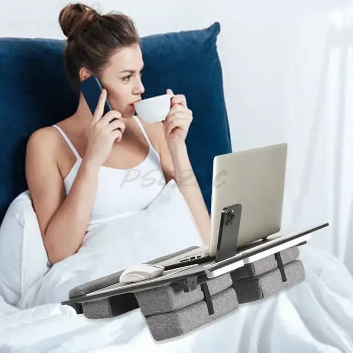 Table pliante pour ordinateur Portable, bureau d'ordinateur, coussin pour personne paresseuse, Table