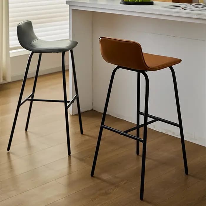 Tabouret de Bar de luxe Commercial noir lourd industriel petit déjeuner comptoir tabourets de Bar ha