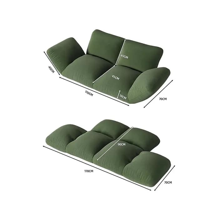 Canapé de salon de luxe élégant avec fauteuils inclinables