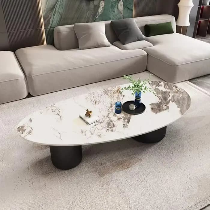 Tables basses ovales pour salon