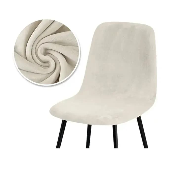 Housse de chaise en tissu velours doux, couleur unie, housse de chaise de Bar, housse de banc, étui