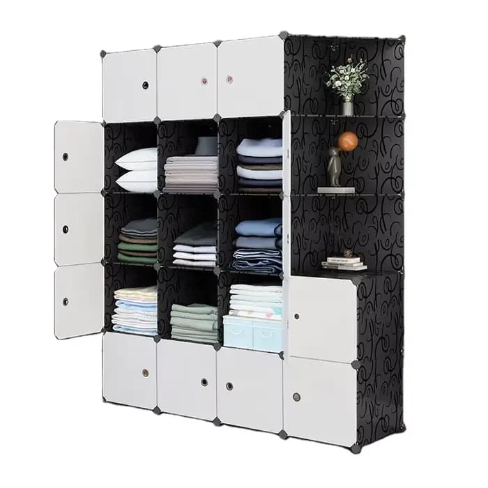 Armoire de rangement pliable économique pour salon et chambre