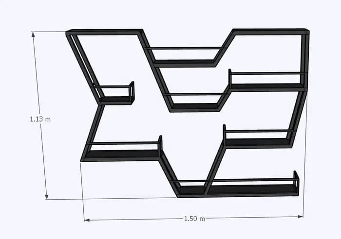 Petit meuble bar mural design pour barman, avec rangement, présentoir et décoration, pour vin, whisk