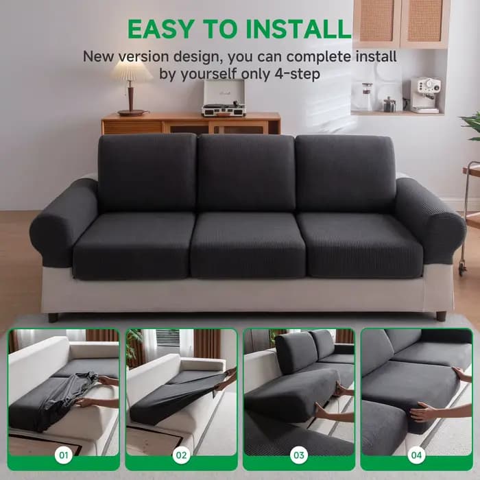 Juste extensible pour canapé et fauteuil 1/2/3/4 places