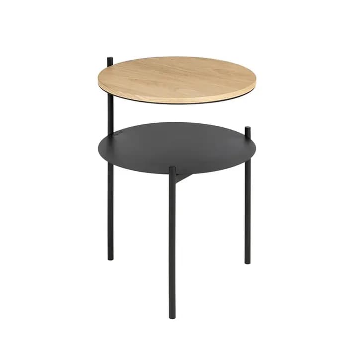 Table d'appoint de canapé minimaliste, Double couche, Table à thé, support de rangement Simple, Mini