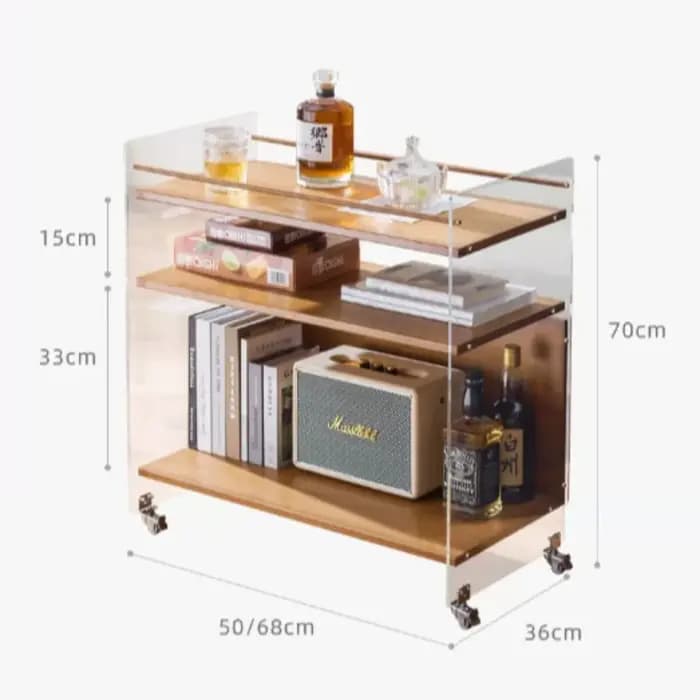 Table basse mobile moderne avec plateau