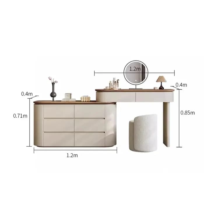 Table de maquillage de style italien