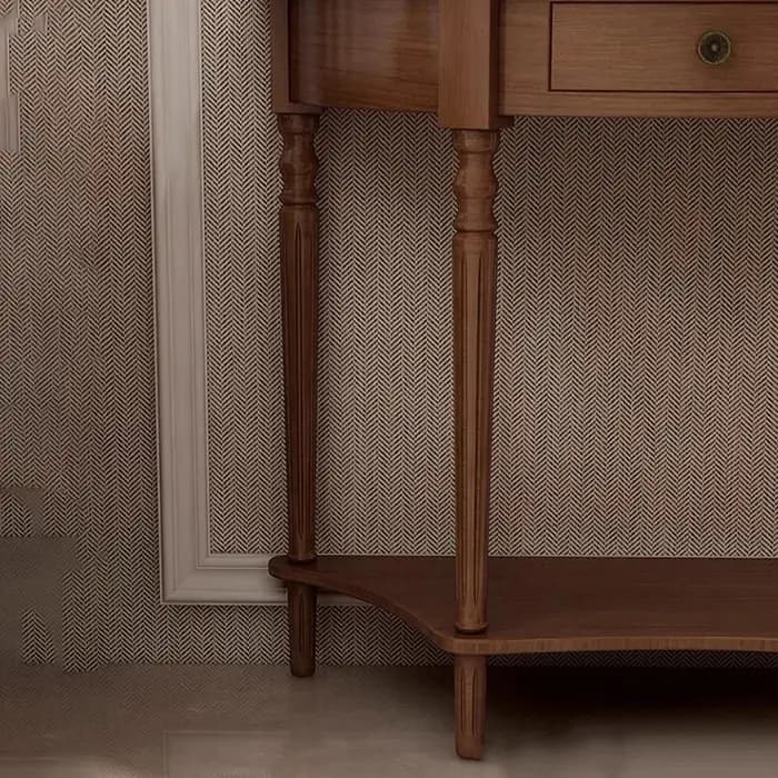 Table Console classique rustique avec tiroirs