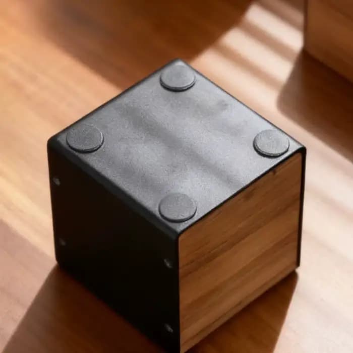Organisateur de bureau en bois massif noyer avec supports en alliage d'aluminium – Rangement pratique pour fournitures