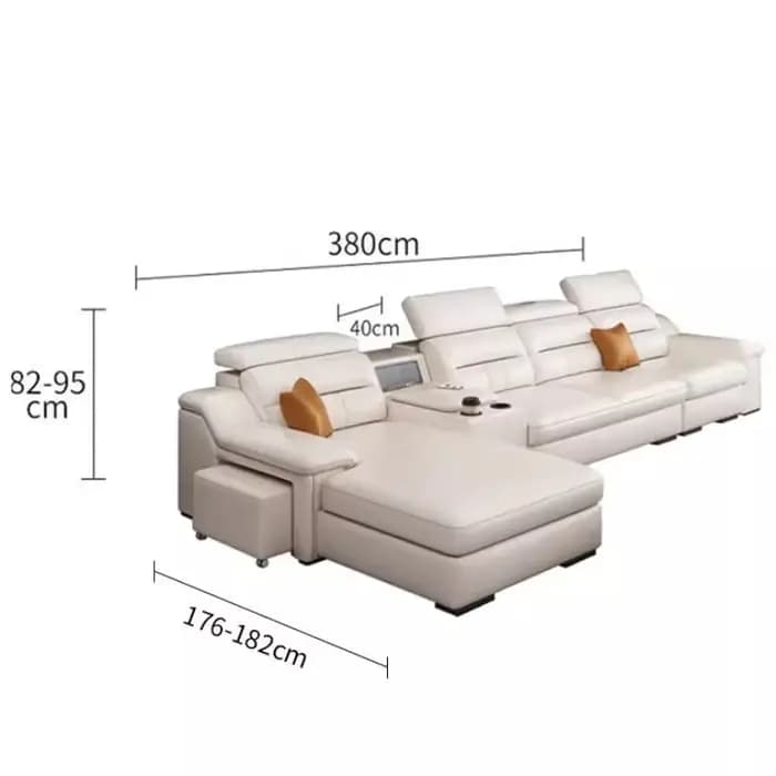 Adultes sol canapé inclinable minimaliste accoudoir grand
