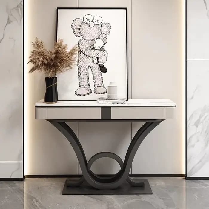 Tables consoles de luxe uniques au design moderne avec tiroirs